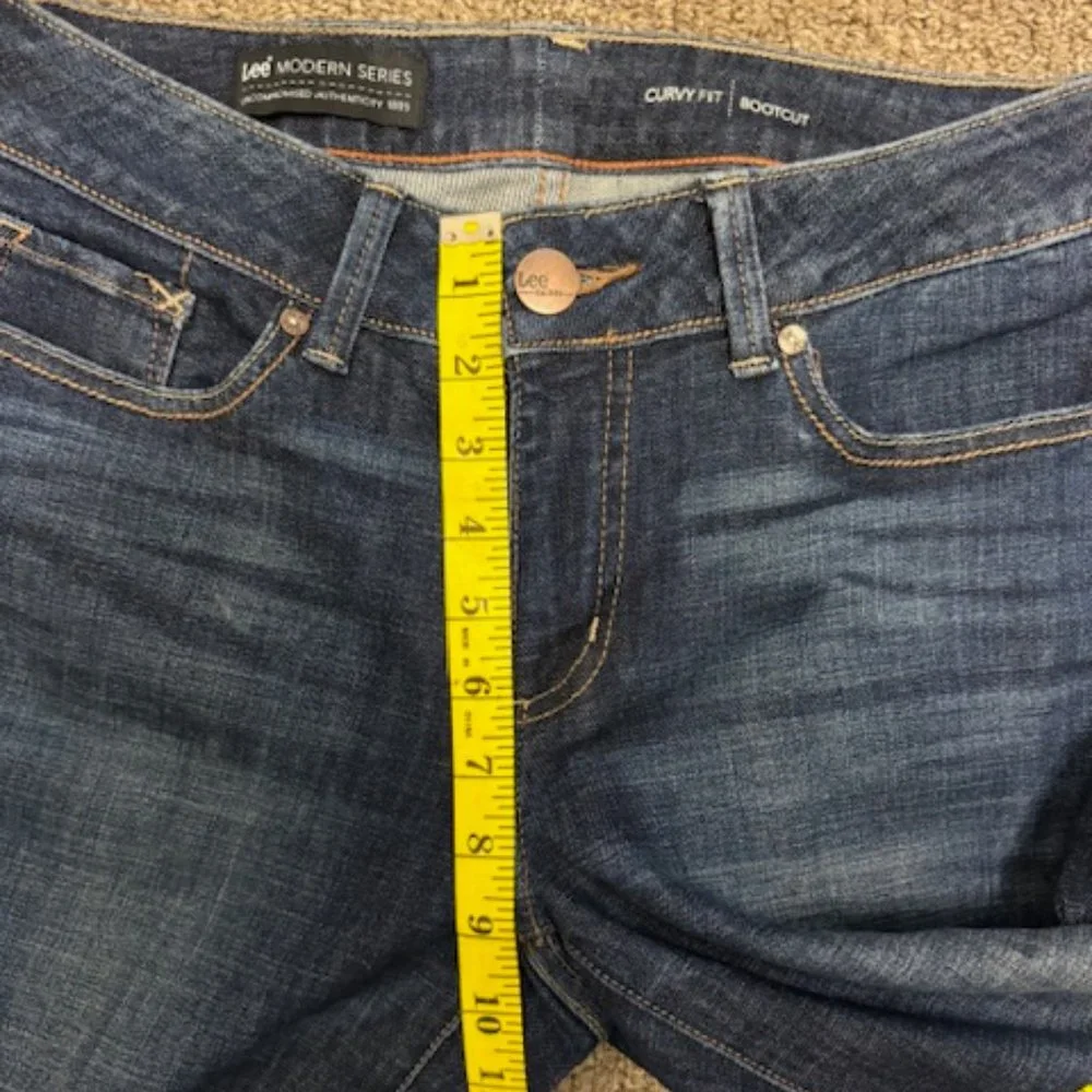 LEE JEANS MODERN SERIES CURVY FIT BOOT CUT SIZE 6 M - Picture 10 of 12